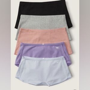 Pink Victoria's Secret 5-Pack Cottin Shortie